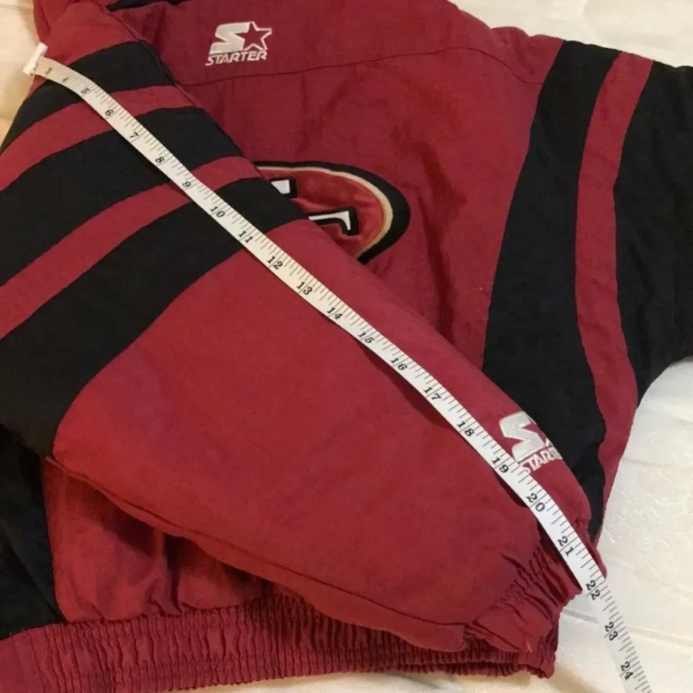 VTG, 90s San Francisco 49 ers NFl Starter Junior Parka Pullover Jacket Size S